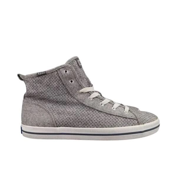 Keds Shoes Womens 8.5 Sneakers Lifestyle Athletic Hight Top Kickstart Wool Grey - Picture 13 of 13